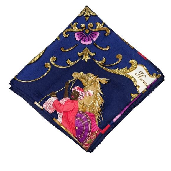 Hermes Cheval Turc silk scarf 100% Silk Scarf 90cm Square - Picture 13 of 15